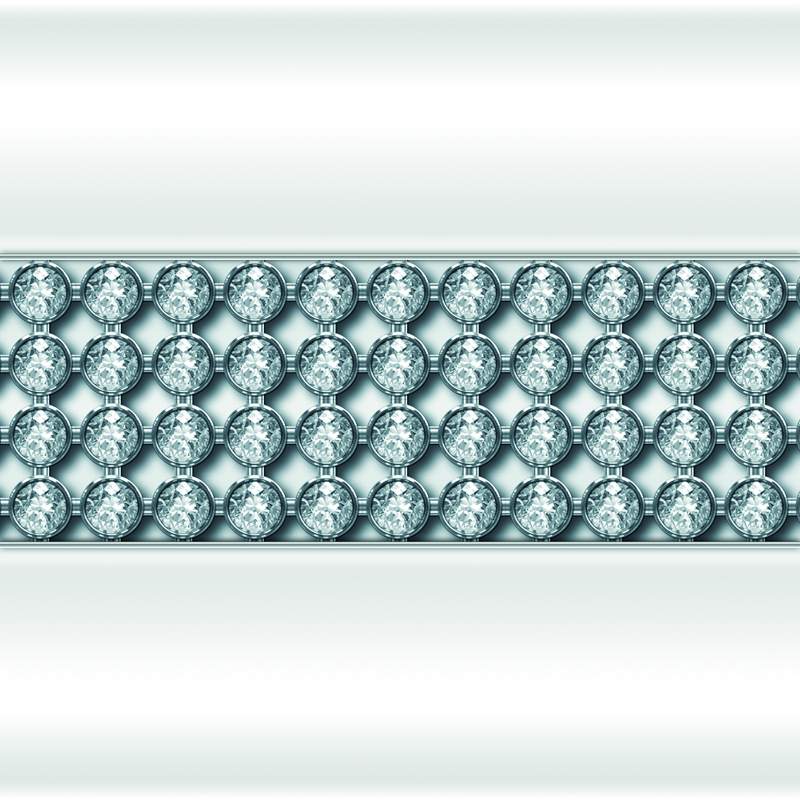 декоративные элементы ДУ 120х80 ВП фронтальная панель - отделка "Кристаллы Swarovski" (горизонтальная вставка)